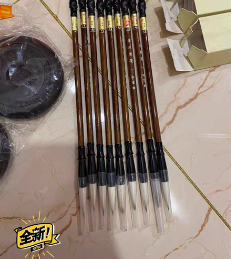 包邮书画毛笔 狼毫小毛笔8支 有1支用过一...