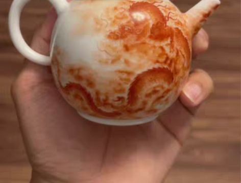 【程沁堂矾红龙壶】新品 （全新，证书，一物...