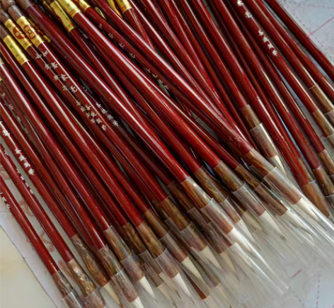 包邮如意兼毫毛笔小楷初学者抄经笔 木杆毛笔...