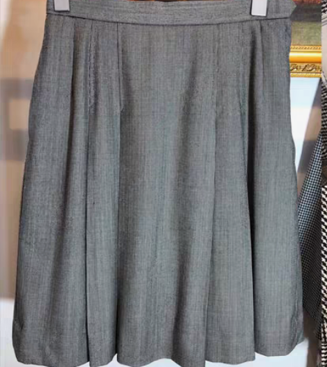 vintage古着精纺羊毛jk半身裙中古学...