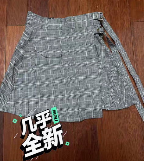 snidel学生裙短裙格子裙 专柜入这是高...