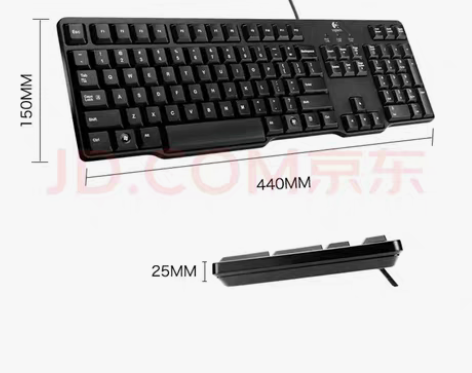 全新,罗技(Logitech)K100 键...