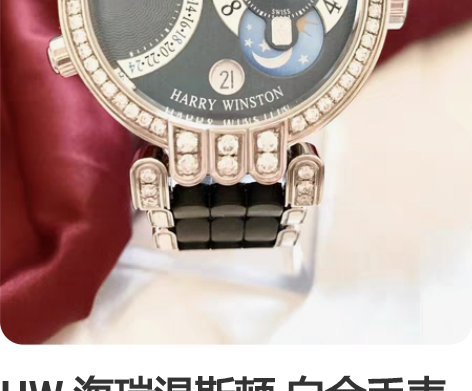 HW 海瑞温斯顿 白金手表 世界顶级钻石腕...