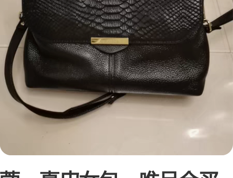 蔻一真皮女包，唯品会买时将近300，纯皮女...