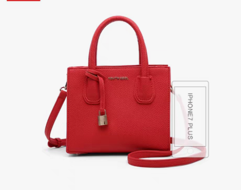 转卖洋气限量抖音手提包包女新款小ck红色结...