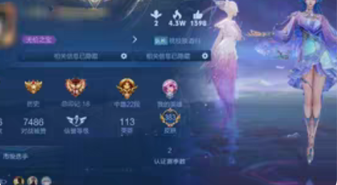王者租号 V10 共383皮 貂蝉木兰李白...