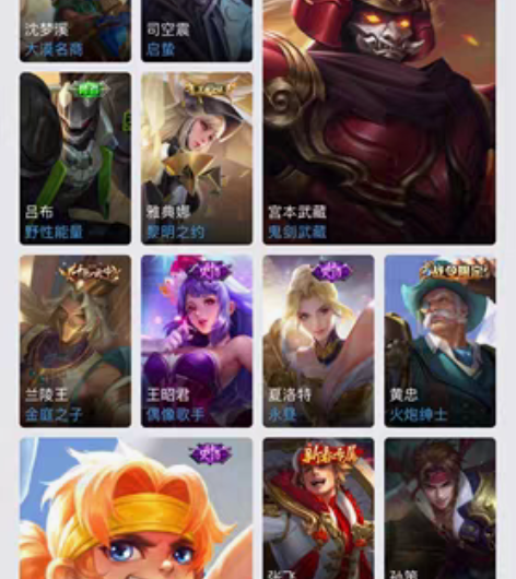 皮肤：云鹰飞将，一念神魔，神威，永昼，连带...