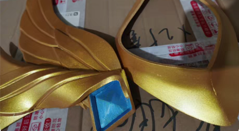 王者荣耀虞姬云霓雀翎cos铠甲肩甲一套。有...