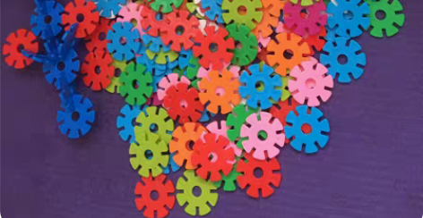 包邮益智雪花颗粒片500粒12种色 以下图...