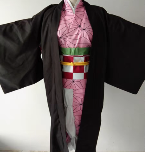 包邮鬼灭之刃祢豆子cos服 L码 试过两次...