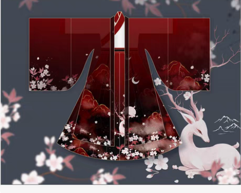 汉衣坊原创鹿鸣三件套轻微穿过两次，便宜出 ...