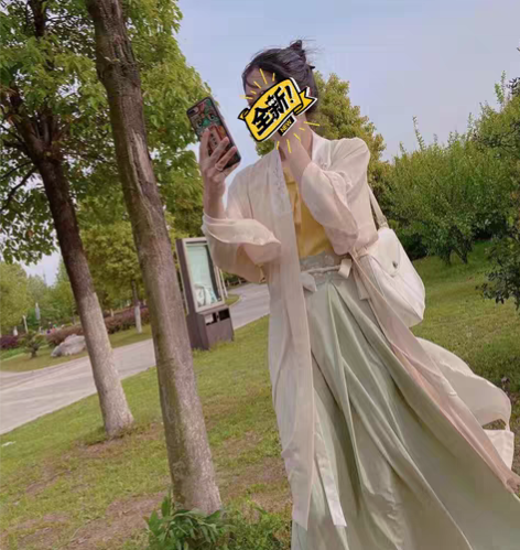 包邮东月棠清风同款‘三件套58汉服女学生古...