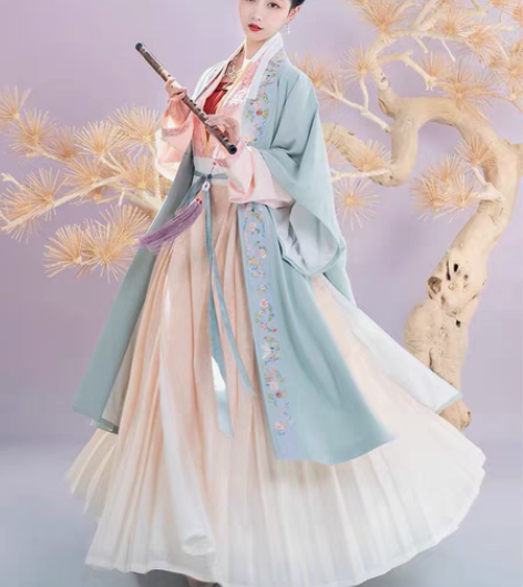 包邮重回汉唐原创汉服女正品【美人图鉴-观书...