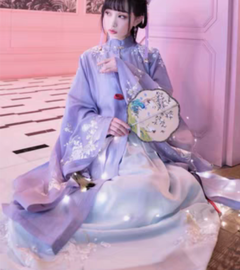 包邮【十三余 小豆蔻儿】[落簪] 竖领对襟...