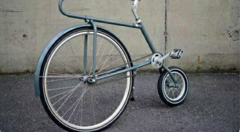 包邮意大利进口ABICI手工自行车大小轮自...