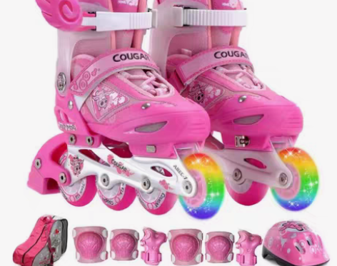 包邮美洲狮（COUGAR） 溜冰鞋儿童套装...