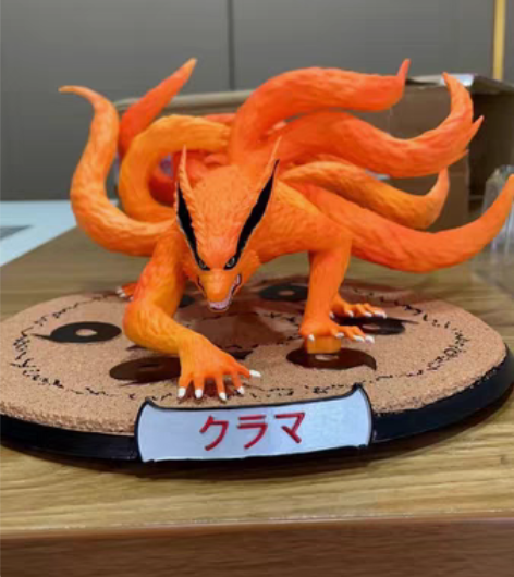 包邮大号九尾九喇嘛火影忍者尾兽鸣人大型手办...