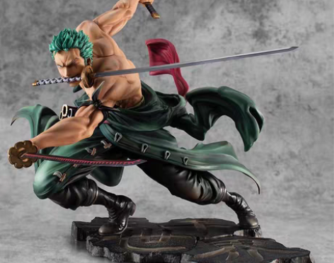 海贼王三千世界索隆手办周边三刀流草帽团路飞...