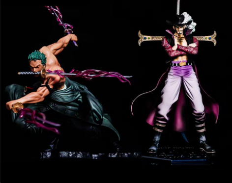 转卖日版海贼王草帽团三千世界索隆路飞鹰眼手...