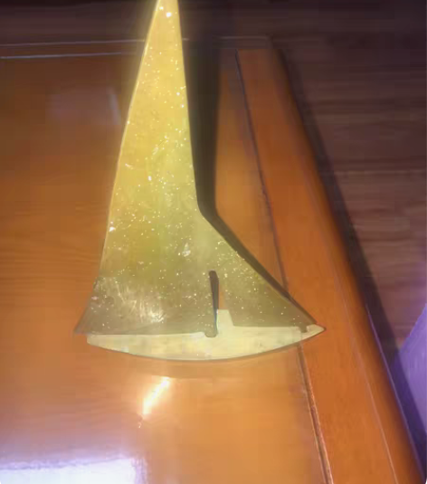 老的纯铜帆船，一帆风顺，尺寸重量见图 感兴...