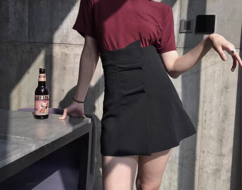 转卖（2件包邮专区）高腰包臀短裙夏新款女装...