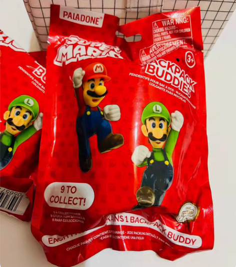 包邮超级马里奥马力欧钥匙扣挂件盲包(随机一...