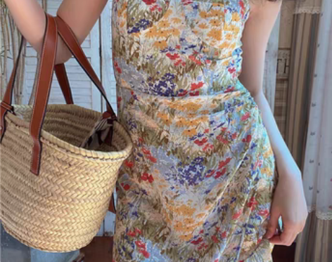 转卖DADANA 法式风情女人味十足油画花...