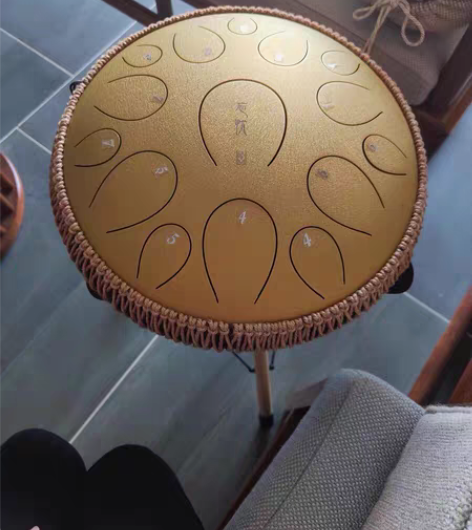 包邮全新当二手,保真鲁儒忘忧鼓14寸15音...