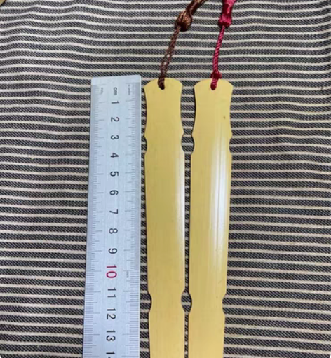 包邮精品老料玉竹手工制作古琴书签两枚打包底...