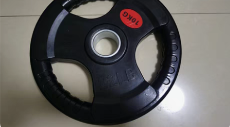 杠铃片 出100公斤手抓包胶杠铃片，健身房...