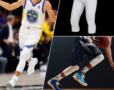 转卖篮球七分紧身裤男运动装备女白训练长裤压...