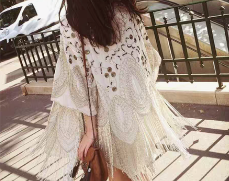 转卖[转卖]海边度假沙滩防晒衣衫夏中长款重...