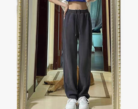 转卖大码运动裤女休闲裤胖妹妹春新款宽松显瘦...