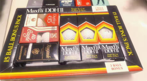 包邮高尔夫球,有美国的有日本的,还有一盒球...