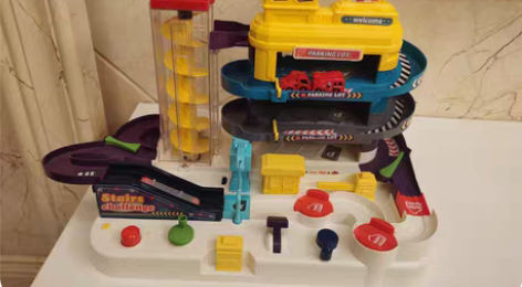 儿童玩宝宝早教启智停车场大楼玩具大型汽车大...