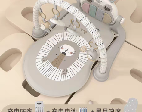 转卖【狂暑季价】贝易脚踏钢琴婴儿健身架新生...