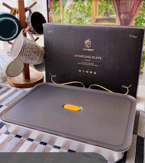 包邮厨贵妃304不锈钢饺子保鲜盒2500m...