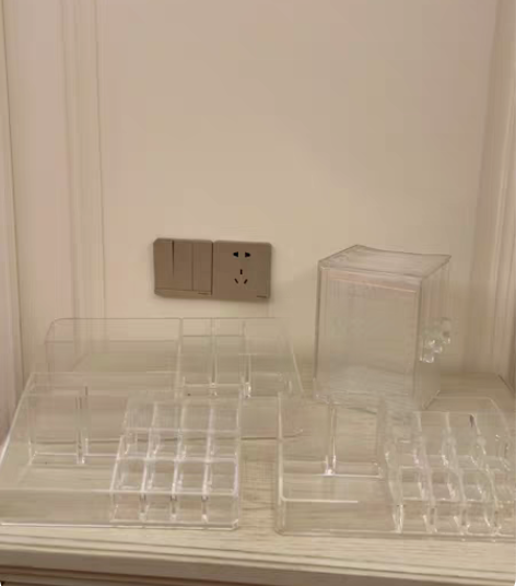 亚克力收纳 耳饰收纳 口红收纳2个 护肤品...