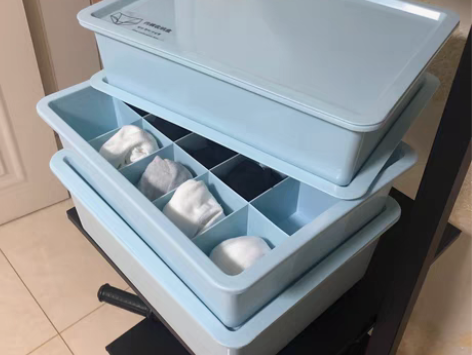 店铺清仓!全新内衣袜子收纳盒塑料杂物整理收...