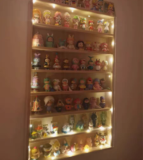 包邮泡泡马特茉莉盲盒置物柜 展示柜 亚克力...