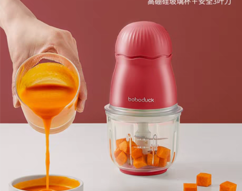 转卖大嘴鸭婴儿辅食机宝宝小型便携工具婴幼儿...