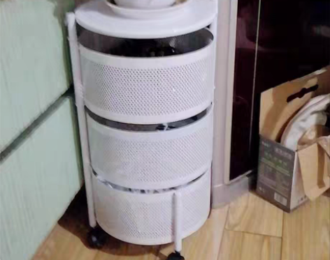 包邮清仓！可滑动圆形置物架5层360度旋转...