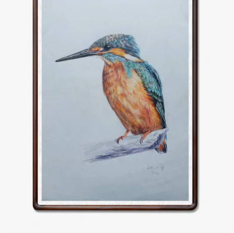 彩铅画不带框出售 感兴趣的话点“我想要”和...