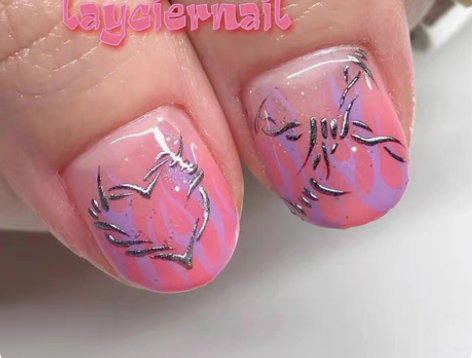 包邮layciernail私人订制手绘穿戴...