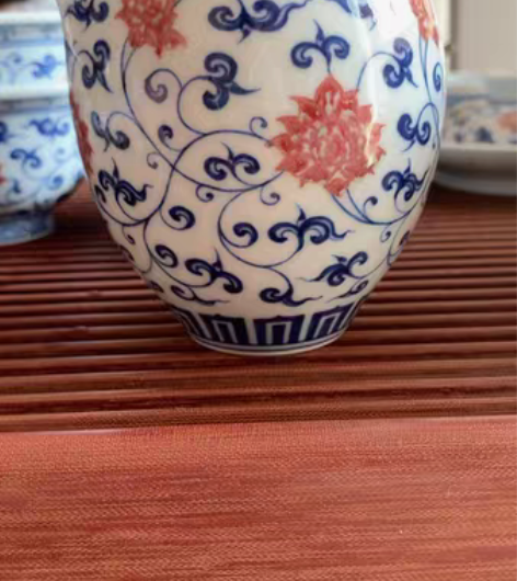 包邮特价 青花 柴窑 釉里红公道杯 缠枝公...