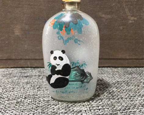 包邮琉璃鼻烟壶,纯手工内画鼻烟壶,画工很不...
