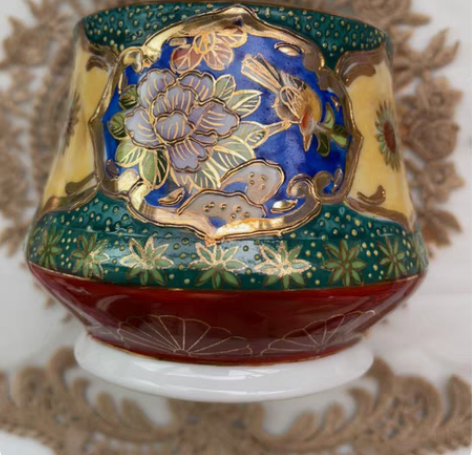 包邮24K斤手绘掐丝堆金笔筒勺子桶筷子桶摆...