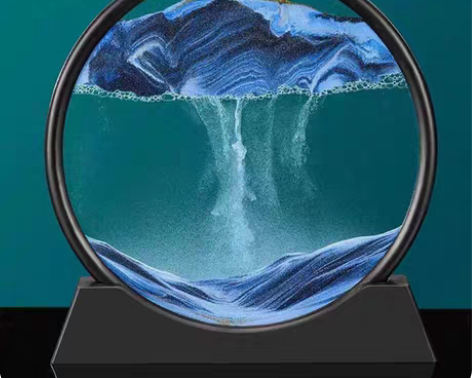 包邮流沙画摆件解压解闷艺术沙漏家居装饰品送...