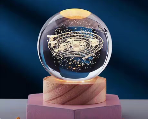 包邮3D水晶球节日礼物女生生日礼物送闺蜜男...