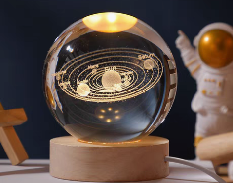 包邮七夕专属活动， 宇宙系列发光水晶球小夜...